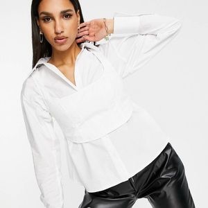 ASOS Two Piece corset and cotton shirt